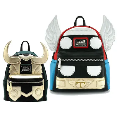 Avengers Travel Rucksack Marvel Loki Wing Backpack Thor School Shoulder Bag • $24.99
