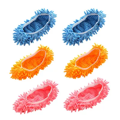 6 Pcs Floor Cleaning Foot Socks Mopping Shoe Cover Foot Mop Shoes • $10.48