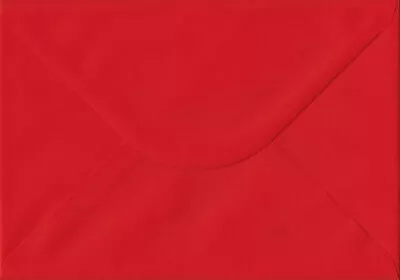 Poppy Red A5 Envelopes - 152mm X 216mm 100gsm Gummed Red A5 Card Envelopes • £29.95