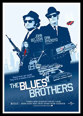 The Blues Brothers Movie Poster Print & Unframed Canvas Prints • $23.95