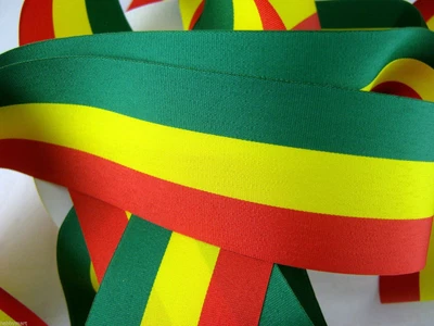 £4.99 • Buy Rasta Ribbon - Red Yellow Green / Judah / Ethiopia