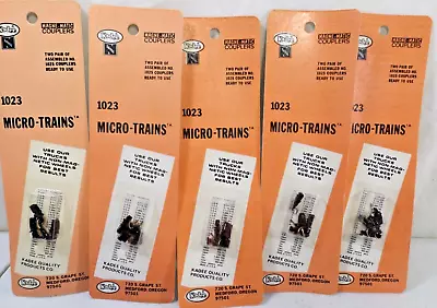 (5) N Scale Kadee Microtrains #1023 Coupler Sets In Orig Pkgs (lot 8253) • $40