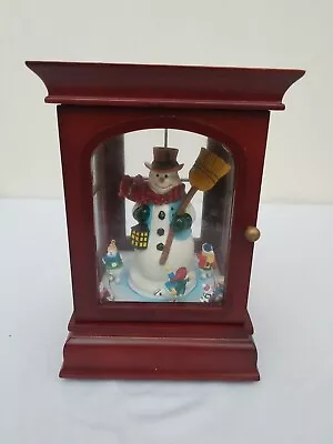 Mr Christmas Musical  Curio Cabinet Animated Lighted Snowman • $25