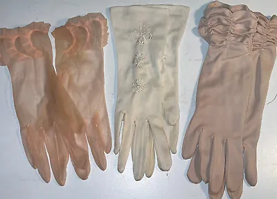 Vintage Antique Women's Gloves Lot Of 3 Pair • $34.99