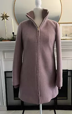 J.Crew Wool Coat Size 2 Italian Stadium Cloth Wool Nello Gori Light Pink/Mauve • $82