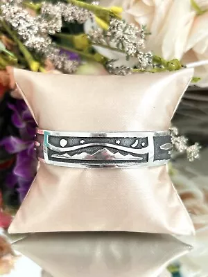 Sterling Silver MAG Ladies Men’s Native American Handmade Artisan Cuff Bracelet • $179.99