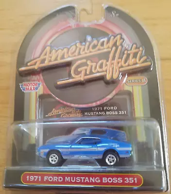 AMERICAN GRAFFITI SERIES II: MotorMax 1/64 Die Cast 1971 Mustang Boss 351 / NEW • $14.99