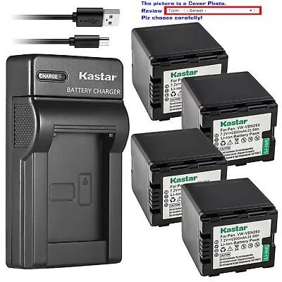 Kastar Fully Decoded Battery Slim USB Charger For Panasonic VW-VBN260  VBN260 • $6.59