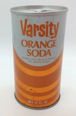 Vintage Varsity Orange Soda Can Pull Tab Steel Can • $4