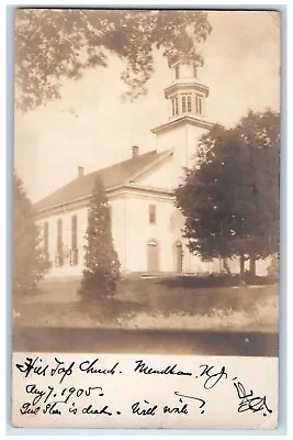 1905 Hilltop Church Mendham New Jersey NJ Posted Antique RPPC Photo Postcard • $19.97