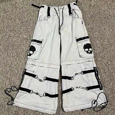 VTG Y2K TRIPP NYC Pants Mens S Dang Goodman Goth Rave White Convertible • $150