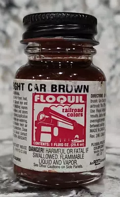 FLOQUIL RAILROAD COLORS MODEL PAINT - 1oz 1 OUNCE - SOUTHERN FREIGHT CAR BROWN • $27.50