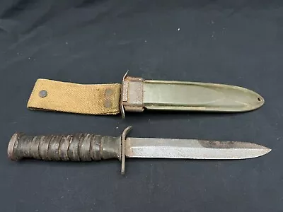 Vintage WW2 US M3 CASE FIGHTING KNIFE W/ SHEATH • $218.99