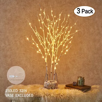 Hairui LED Twig Branch Lights Plug In Lighted Willow Branch Christmas Home Decor • $41.99