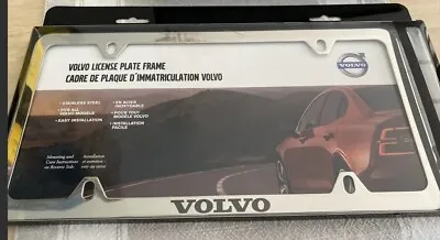 Genuine Volvo License Plate Frame Bracket Polished NIB Chrome OEM 8640262 • $38.99