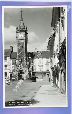 1946c CLOCK TOWER MACHYNLLETH POWYS Montgomeryshire RP PHOTO JUDGES POSTCARD • £1.29