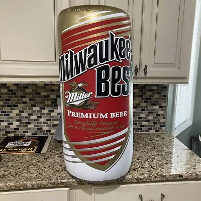 Milwaukee's Best Beer Inflatable Can.  32” Tall By 15” Across Great Condition • $5.49