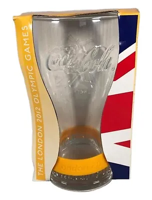 McDonalds Coca Cola London 2012 Olympic Games Glass Yellow Wrist Band Ceramic • $6.21