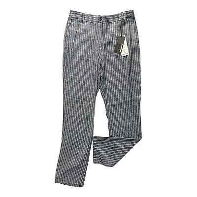 £35.99 • Buy Olsen Linen Blue Striped Womens Trousers NEW Size UK Small 10 EU38 RRP £99