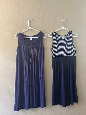 Lot Of 2 Motherhood Maternity Summer Cotton Sundress Size Medium M • $29.99