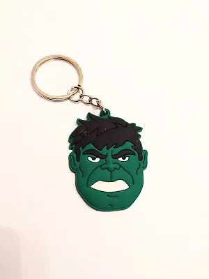 The Hulk Marvel PVC Keyring Keychain Handbag Charm Retro Gamer Gift Kids Cute  • £2.95