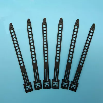 9x150mm Heavy Duty Nylon Plastic Cable Zip Tie Strap Reusable Active White Black • $3.43