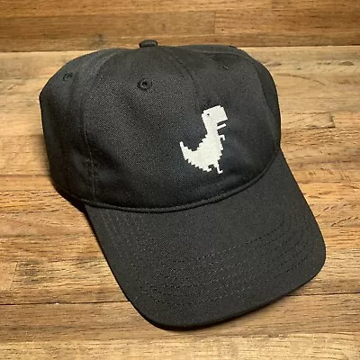 Google Chrome T-rex Dinosaur Game Black Hat Dino Runner Adjustable Outdoor Cap • $19.99