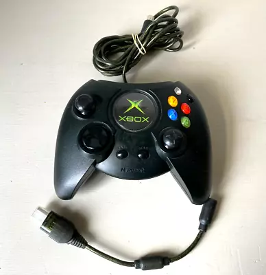 Official Original Microsoft Xbox Big Fat Duke Controller Joypad & Breakaway Lead • £14