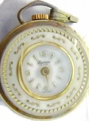 Lucerne De Luxe Watch Pendant Wind Up Swiss Made Woman's Antique Part Repair Fix • $15.99