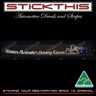 Holden WB VB VC VH VK VL VN - Australia's Driving Future Decal Sticker (sedan) • $21.45