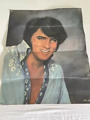 Elvis Presley Original Loxie Sibley Concert Poster Sold 1970's 22x28 0424 • $19.98