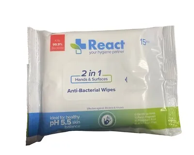 £2.30 • Buy Antibacterial Cleaning Disinfectant Wet Wipes Alcohol Free In Packs Of 15 Or 60