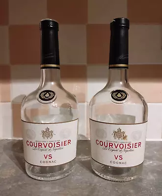 2 X Courvoisier Cognac Empty Glass Bottle 700ml • £6.50