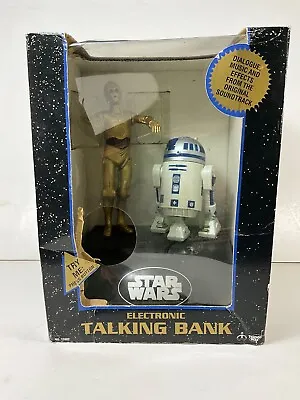 Vintage 1995 Star Wars Electronic Talking Bank R2-d2 C-3po. Sealed • $60