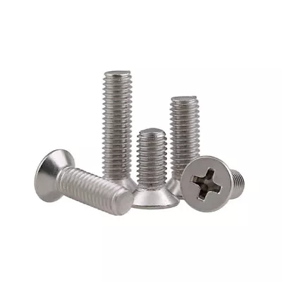 £2.68 • Buy M2 M3 M4 M5 M8 M8 A4 Stainless Steel Marine Grade Countersunk Pozi Machine Screw