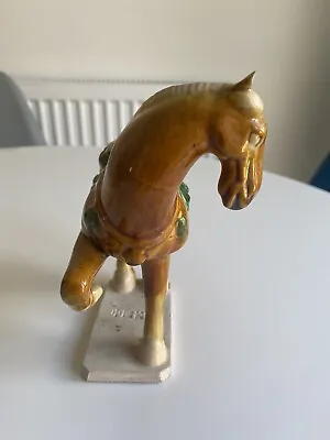 £24.95 • Buy Vintage Tang Style Chinese Ceramic War Horse Figurine