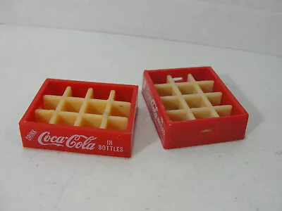 2 Vintage Coca Cola Miniature Mini Coke Bottles Crate Holds 12 Bottles • $5