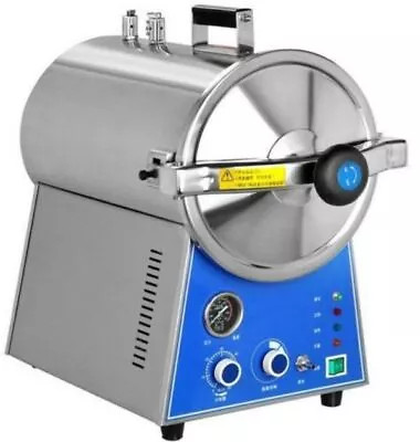 24L Tabletop Dental Medical High Pressure Autoclave Steam Sterilizer TM-T24J • £789.99