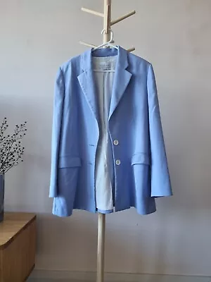 VERONIKA MAINE | Blazer Bright Powder Blue - Size 14 (RRP $399) • $79