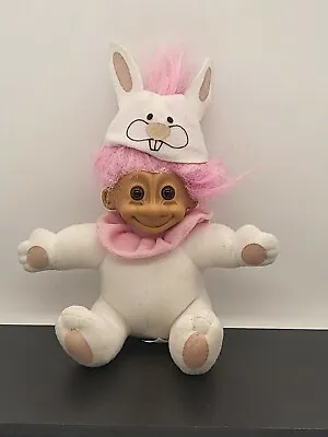 £12.57 • Buy Russ Troll Easter Bunny Rabbit Pink Hair L Soft Body Doll 2384 Animal Zoo Spring