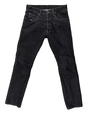 Dainese Lined Motorcycle Jeans Black Denim Slim Straight Men's Size 30x32 READ • $79.95