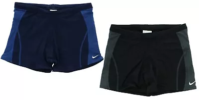 Nike Team Swim Shorts Men's Poly Square Leg Performance Swimwear TESS0053 • $19.99