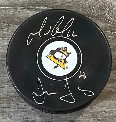 Mario Lemieux & Jaromir Jagr Signed Pittsburgh Penguins Hockey Puck FANATICS • $5999.99