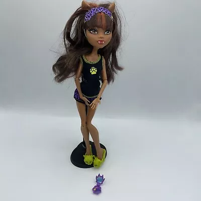 Monster High Dead Tired Clawdeen Doll Original Outfit  Complete With Makeup Kit • $69.99