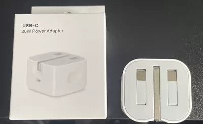 20W USB C UK Power Adapter Plug Genuine Fast Charger For Apple IPhone | IPAD | • £8.79