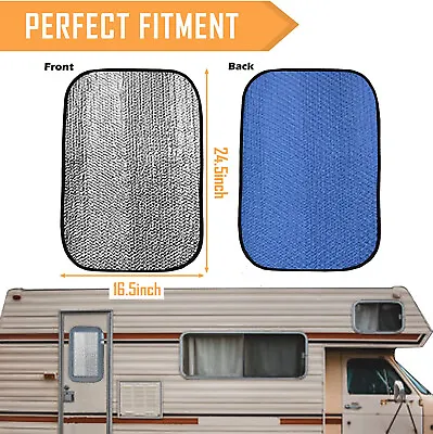 $10.21 • Buy RV Door Window Sun Shade Blackout Camper Privacy Entrance UV Protection Cover