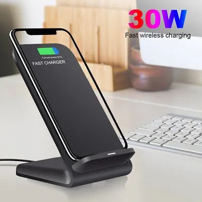 30W Wireless Fast Charger Stand For Apple IPhone 15 14 Pro Max Samsung S24 Ultra • $15.98