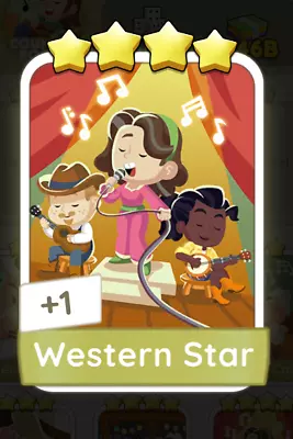 Monopoly Go Western Star Four Star Sticker⭐️ Set 10 - Country Roads • $4.99