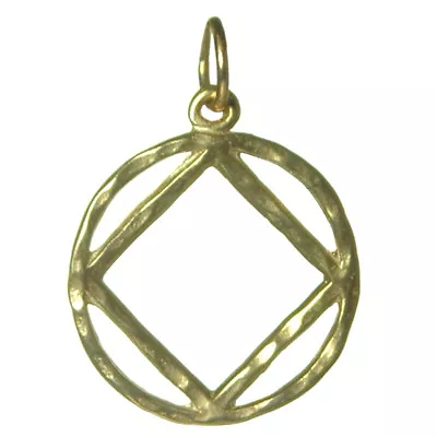 NA Narcotics Anonymous Jewelry Symbol Pendant #1161 Medium Size Brass  • $12