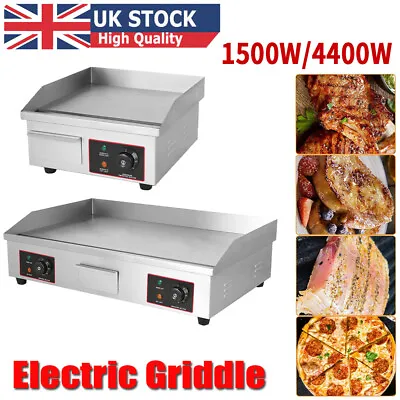 £168.90 • Buy Commercial Electric Griddle Kitchen Hot Plate Countertop Plancha BBQ Grill Bacon